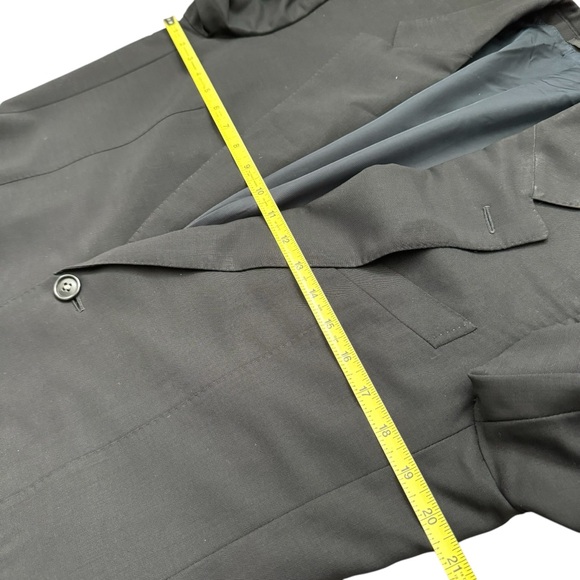 vintage gucci suit jacket blazer black 48IT/38 US wool mohair 2 button - Picture 12 of 14